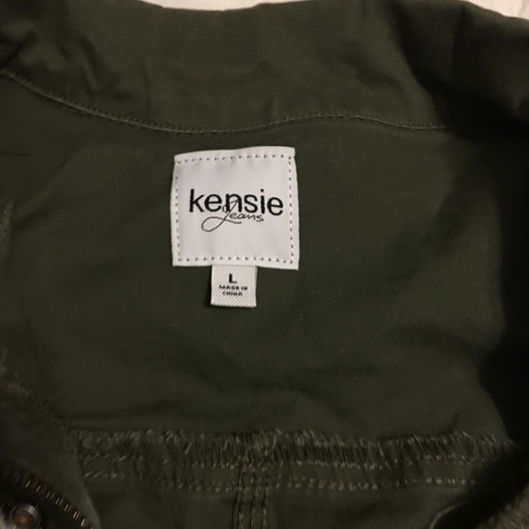 Olive green women’s size large jacket - Picture 3 of 4